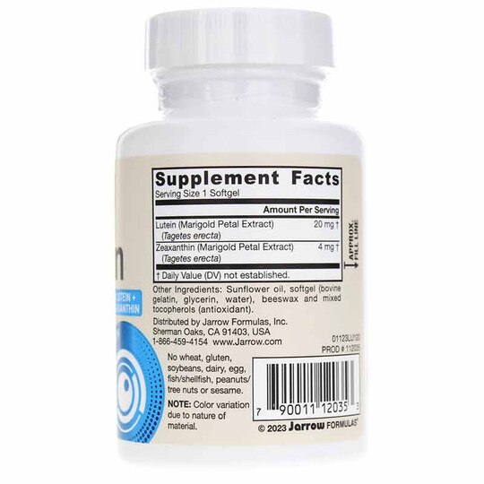 Lutein 20 Mg, JRF
